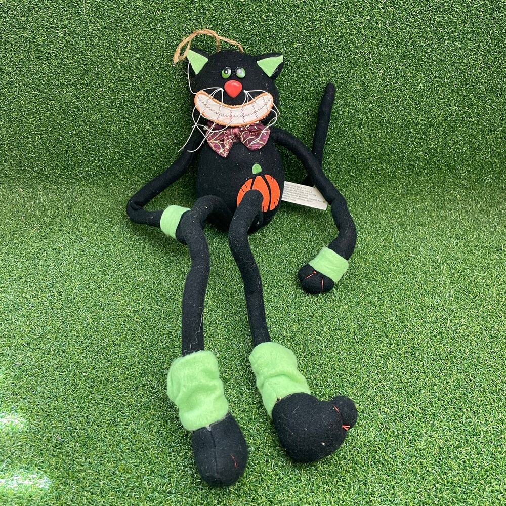 Hallmark Black Cat Halloween Decoration Plush